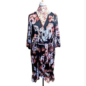 Kate and Lily Floral Mesh Hi-low Dress